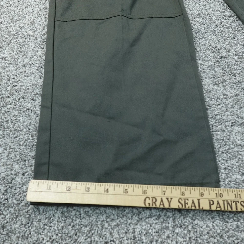 Dickies Pants Mens 40X32 Green Double Knee Loose Fit Work Utility Chino Trouser